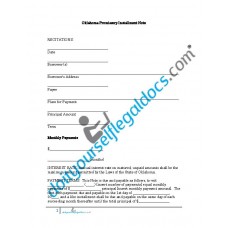 Promissory Installment Note - Oklahoma